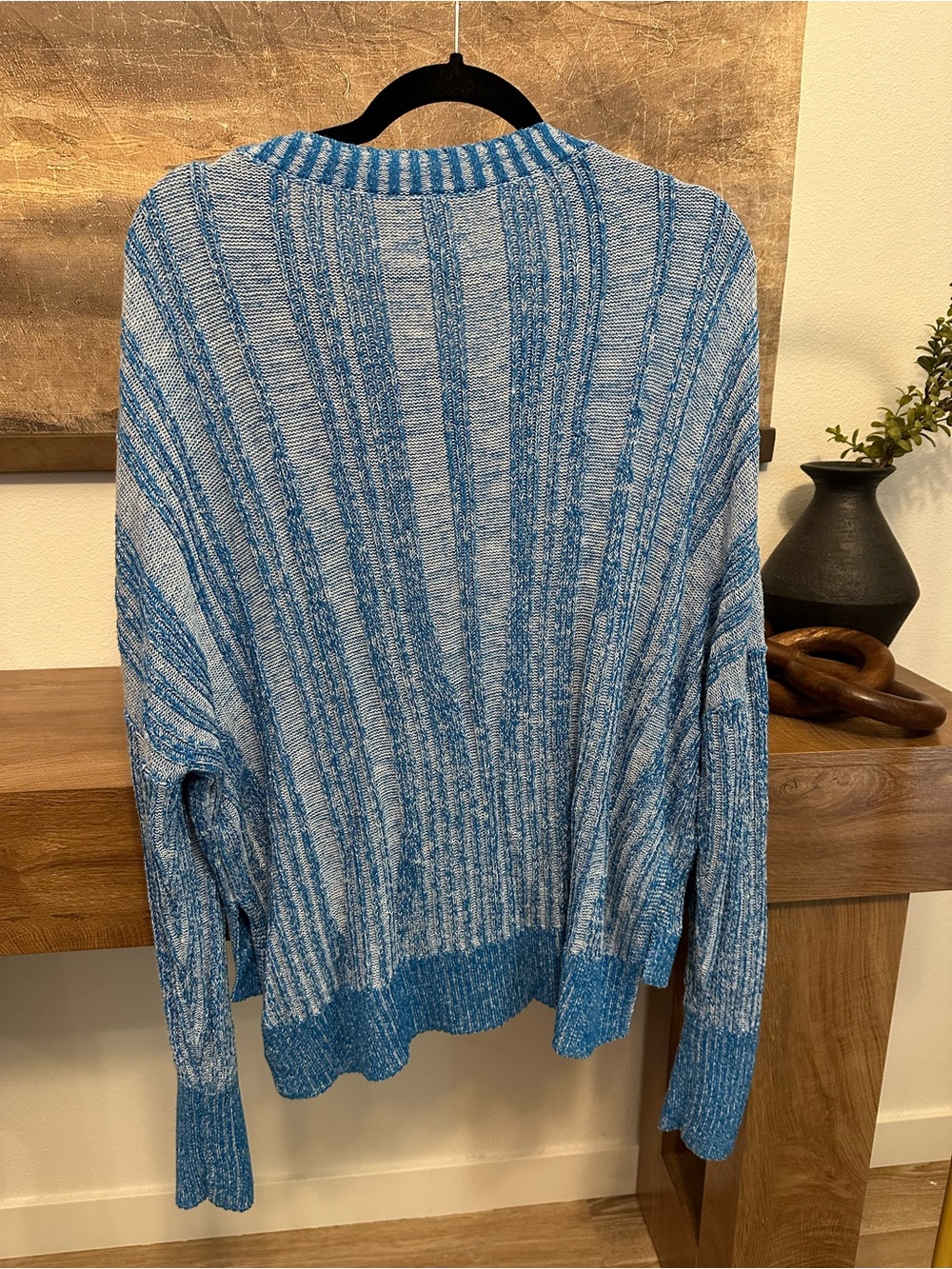 Pilcro by Anthropologie Textured High-Low Pullover Sweater Size L - Picture 4 of 5